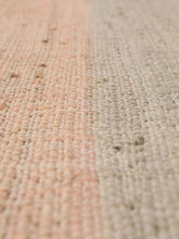 Load image into Gallery viewer, Handwoven Jute & Wool Rug with Color Block Design in Grey, Pink, and Ivory – Flatweave