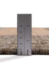 Load image into Gallery viewer, Handwoven Jute & Wool Rug with Color Block Design in Grey, Pink, and Ivory – Flatweave