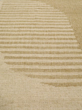Load image into Gallery viewer, Handwoven Jute & Wool Rug with Abstract Design in Beige & Gray – Flatweave