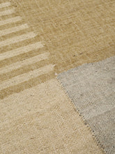 Load image into Gallery viewer, Handwoven Jute & Wool Rug with Abstract Design in Beige & Gray – Flatweave