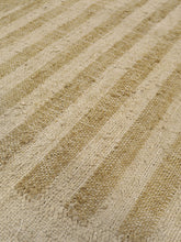 Load image into Gallery viewer, Handwoven Jute & Wool Rug with Abstract Design in Beige & Gray – Flatweave
