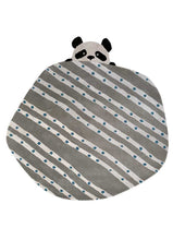 Load image into Gallery viewer, Hand Tufted Panda Rug - Irregular Shape (New Zealand Wool) - Gray and Pink | Kids Room