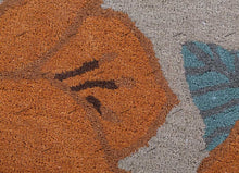 Load image into Gallery viewer, Hand Tufted Floral Irregular Design Rug For Living Room 7x10  Orange, Green