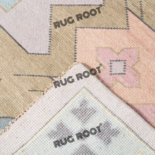 Load image into Gallery viewer, Handcrafted Turkish Artistry | Pastel Rug with Geometric Tribal Patterns