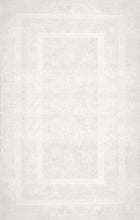 Load image into Gallery viewer, Geometric Hand Tufted Rug in Ivory and Gray RUG ROOT