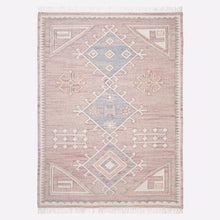 Load image into Gallery viewer, Handwoven Jute & Wool Flatweave Dhurrie Rug for Living Room, Bedroom & Entryway
