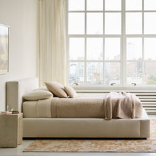 Load image into Gallery viewer, Elegant Floral Patterned Beige Handwoven Rug, Subtle Botanical Design