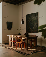 Load image into Gallery viewer, Natural Jute Handwoven Rug with Black Checkerboard Border, Modern Rustic Design for Living Room & Bedroom