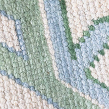 Load image into Gallery viewer, Oceanic Serenity Hand Knotted Oushak Rugs Seafoam and Off White Wool Carpet For Drawing Room