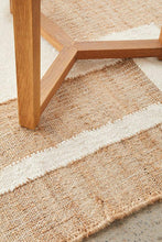 Load image into Gallery viewer, Atlas Jute & Wool Geometric Flatweave Rug – Natural Ivory