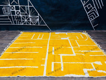 Load image into Gallery viewer, Premium Handcrafted Azilal Elegance Wool Rug - Modern Bedroom Statement - 6' x 9' Plush Berber Style