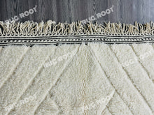 Load image into Gallery viewer, Handwoven White Beni Ourain Rug | Moroccan Wool Simplicity for Modern Decor
