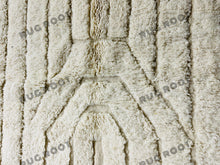 Load image into Gallery viewer, Handwoven Serenity | Off-White Beni Ourain Rug with Fluffy Wool and Modern Design