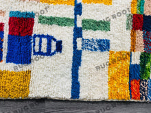 Load image into Gallery viewer, Jewel of the Atlas Mountains | Hand-Knotted Beni Ourain Rug in Vibrant Colors