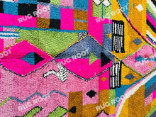 Load image into Gallery viewer, Modern Moroccan Azilal Rug | Handwoven Wool Art with Vibrant Geometric Motifs