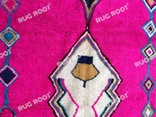 Load image into Gallery viewer, Boho Chic Dreamweaver | Abstract Pink & Blue Moroccan Rug for Bedroom or Living Room
