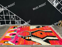 Load image into Gallery viewer, Moroccan Rhapsody | Handwoven Boujaad Rug with Abstract Bohemian Flair