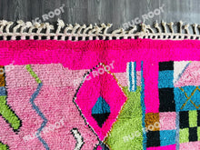Load image into Gallery viewer, Modern Moroccan Azilal Rug | Handwoven Wool Art with Vibrant Geometric Motifs