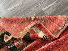 Load image into Gallery viewer, Handcrafted Moroccan Artistry | Azilal Rug in Rich Reds with Geometric and Abstract Designs