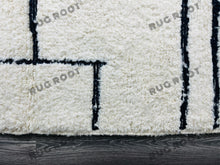 Load image into Gallery viewer, Contemporary Beni Ourain Rug | Handwoven Moroccan Wool with Abstract Pattern