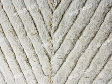 Load image into Gallery viewer, Geometric Grandeur | Thick Weave Beni Ourain Rug in Off-White with Bold Diamonds