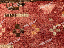 Load image into Gallery viewer, Handcrafted Moroccan Artistry | Azilal Rug in Rich Reds with Geometric and Abstract Designs