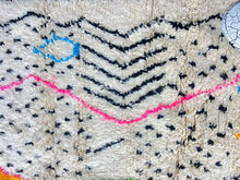 Load image into Gallery viewer, Unique Moroccan Azilal Rug | Handwoven Wool with Whimsical Diamond Patterns
