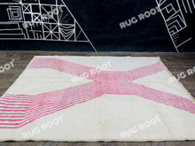 Load image into Gallery viewer, Moroccan Pink Diamond Dream | Handwoven Beni Ourain Rug with Modern Flair