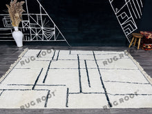 Load image into Gallery viewer, Contemporary Beni Ourain Rug | Handwoven Moroccan Wool with Abstract Pattern