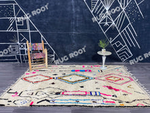 Load image into Gallery viewer, Handcrafted Moroccan Art | Azilal Rug in a Symphony of Color and Pattern