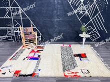 Load image into Gallery viewer, Bohemian Minimalism | Handwoven Moroccan Rug | Solid Berber Wool