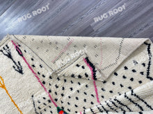 Load image into Gallery viewer, Modern Moroccan Tapestry | Handwoven Azilal Rug with Playful Pink Motifs