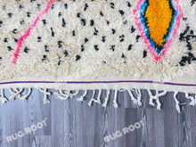 Load image into Gallery viewer, Unique Moroccan Azilal Rug | Handwoven Wool with Whimsical Diamond Patterns