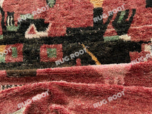 Load image into Gallery viewer, Handcrafted Moroccan Artistry | Azilal Rug in Rich Reds with Geometric and Abstract Designs