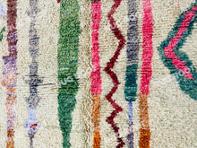 Load image into Gallery viewer, Unique Moroccan Boujaad Rug | Handwoven Wool with Abstract Striped Design