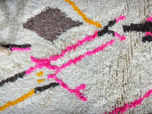 Load image into Gallery viewer, Moroccan Modern | Handwoven Azilal Rug with Pink and Black Accents