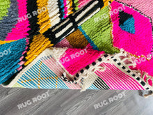 Load image into Gallery viewer, Modern Moroccan Azilal Rug | Handwoven Wool Art with Vibrant Geometric Motifs
