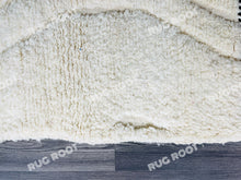 Load image into Gallery viewer, Geometric Grandeur | Thick Weave Beni Ourain Rug in Off-White with Bold Diamonds