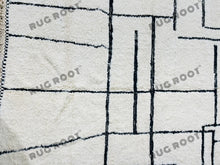 Load image into Gallery viewer, Contemporary Beni Ourain Rug | Handwoven Moroccan Wool with Abstract Pattern