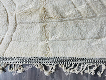 Load image into Gallery viewer, Geometric Grandeur | Thick Weave Beni Ourain Rug in Off-White with Bold Diamonds