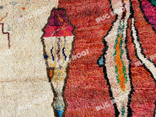 Load image into Gallery viewer, Handcrafted Moroccan Soul | Artistic Wool Rug with Bohemian Flair