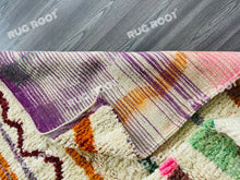 Load image into Gallery viewer, Unique Moroccan Boujaad Rug | Handwoven Wool with Abstract Striped Design