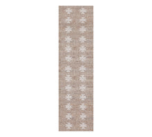 Load image into Gallery viewer, Handwoven Jute & Cotton Rug with Geometric Pattern in Natural & Ivory – Flatweave