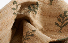 Load image into Gallery viewer, Handwoven Jute & Wool Rug with Tree Motif in Natural & Green – Flatweave