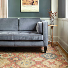 Load image into Gallery viewer, Handwoven Jute & Wool Rug with Multicolor Medallion Pattern – Flatweave