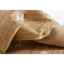 Load image into Gallery viewer, Handwoven Jute & Wool Rug with Floral Pattern in Natural & Ivory – Flatweave