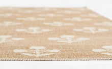 Load image into Gallery viewer, Handwoven Jute & Wool Rug with Floral Pattern in Natural & Ivory – Flatweave
