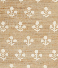 Load image into Gallery viewer, Handwoven Jute & Wool Rug with Floral Pattern in Natural & Ivory – Flatweave