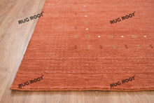 Load image into Gallery viewer, Desert Hues | Handwoven Low Pile Gabbeh Rug in Earthy Orange & Rust