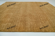 Load image into Gallery viewer, Golden Oasis | Handwoven Wool Gabbeh Rug in Warm, Solid Camel Brown